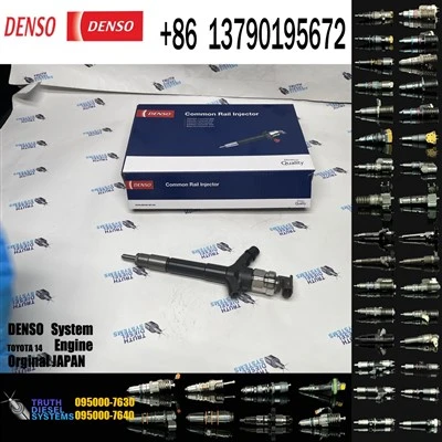 デンソーインジェクタートヨタ 14 ディーゼルエンジン燃料インジェクター 095000-7630 095000-7631 コモンレールインジェクター 23670-0R170 トヨタカローラヴァーソ RAV4 2.2 2AD-FTV オリジナル新しいインジェクター